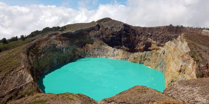 Azijos teritorija sąmoningai traukia turistus ežerų Kelimutu vulkanas, Indonezija