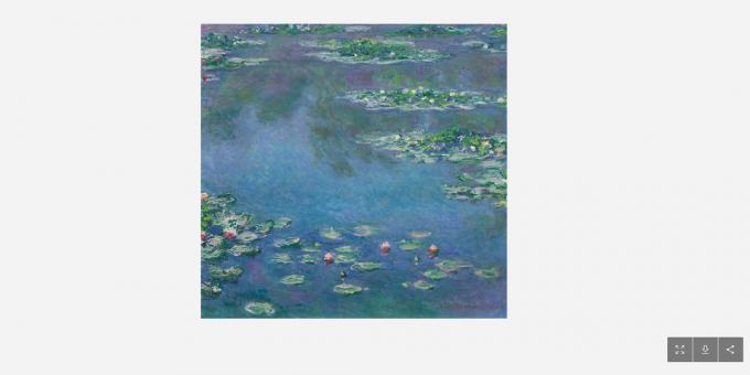 Atsisiųskite nemokamą paveikslėlį: "Vandens lelijos" Claude Monet