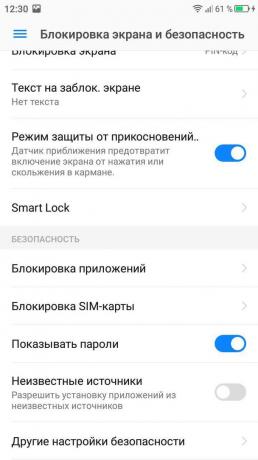 užrakinti ekraną "Android". "Smart Lock
