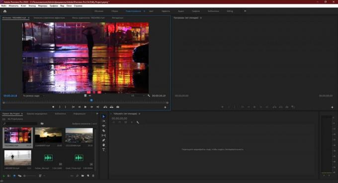 „Adobe Premiere Pro“: dukart spustelėkite