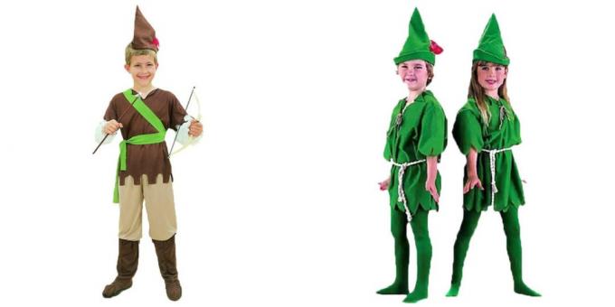 Naujieji Metai kostiumai vaikams: Robin Hood