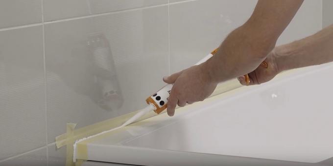 Montuojant vonią su savo rankas: organizuoti siūlę kontūro pusę
