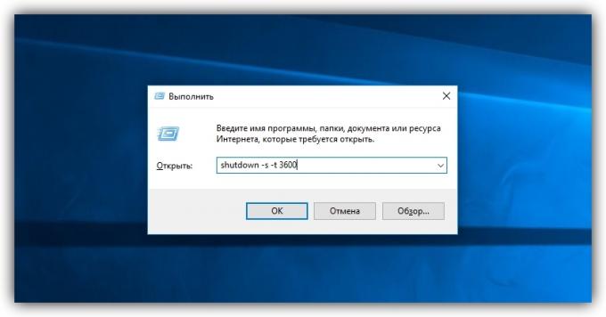 Kaip įsteigti kompiuterio išjungimo laikmatis Windows, naudojant meniu "Vykdyti"