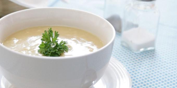 Receptus kremas sriubos: sriuba su salierais