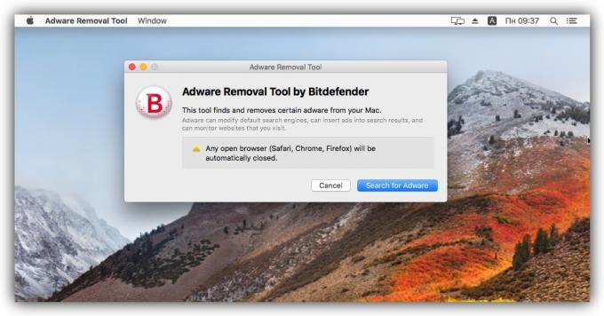 Kaip pašalinti skelbimus kompiuterio Bitdefender Adware Removal Tool