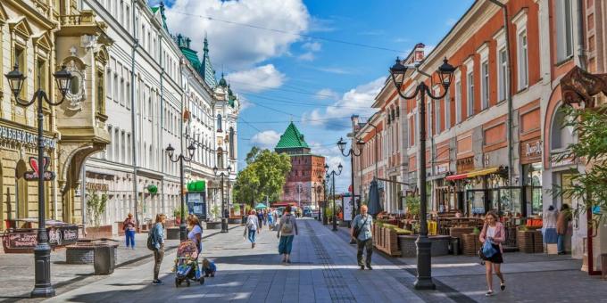 Nižnij Novgorodo lankytinos vietos: Bolšaja Pokrovskaja gatvė