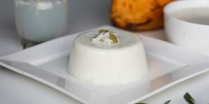 Tembleke – paprastas kokosų pieno pudingas