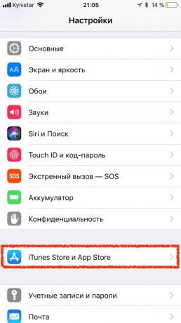 "App Store" ir "iOS" 11: Nustatymai