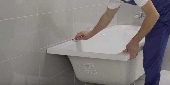 Montuojant vonią su savo rankas: Pabandykite ir nustatyti vonia