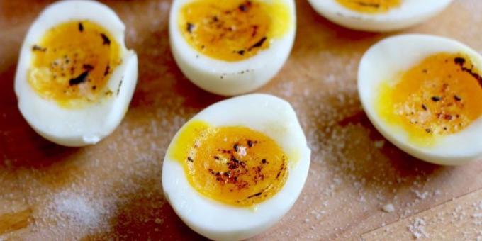 Kiaušinių patiekalai: virti kiaušiniai