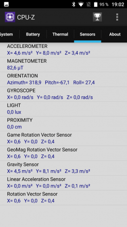 Saugomos smartfon Poptel P9000 max: CPU-Z "