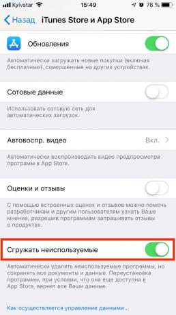 Mažai žinomas "iOS" funkcijos: ištrinti nenaudojamas programas