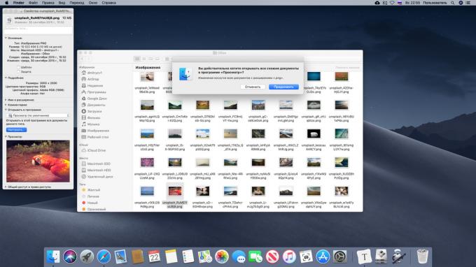 Pasirinkus numatytąjį Mac programų