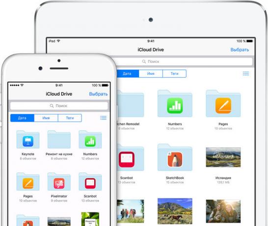 Pradėti iCloud diską iš namų ekrane iOS 9