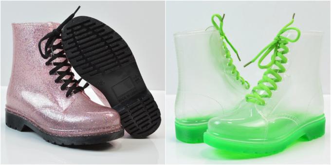 Moterų guminiai batai: Stilingas guminiai batai