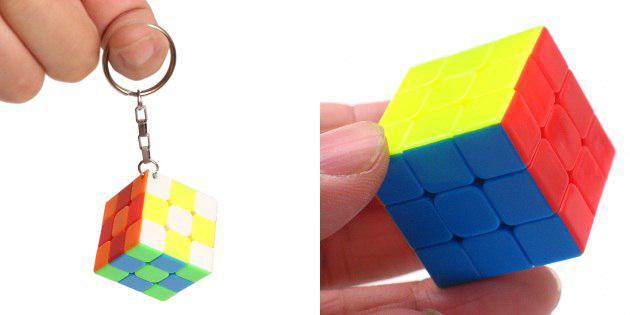 Raktų pakabukas su Rubiko kubas