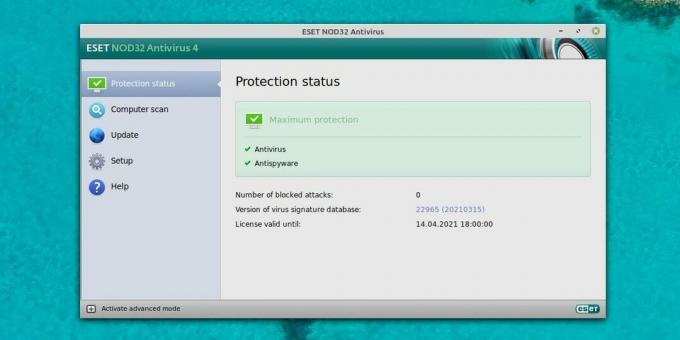 „Antivirus“, skirta „Linux“: ESET NOD32 „Antivirus“, skirta „Linux“ darbalaukiui