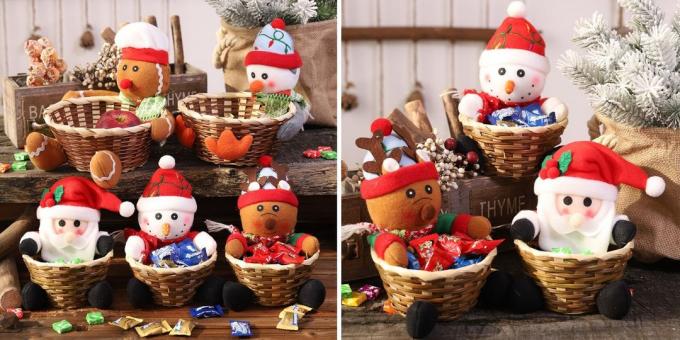 Produktai su aliexpress, kurios padės sukurti kalėdinę nuotaiką: Vaza saldainių