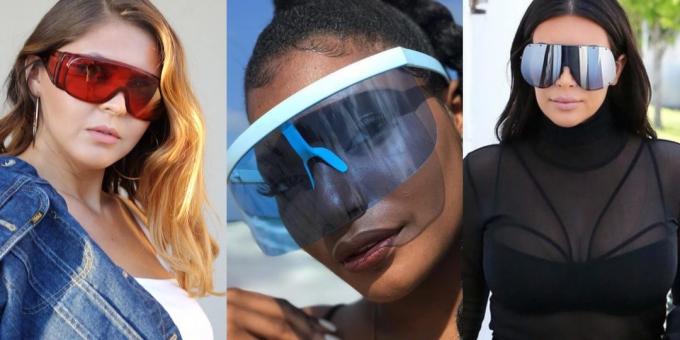Moterų akiniai nuo saulės kaukė