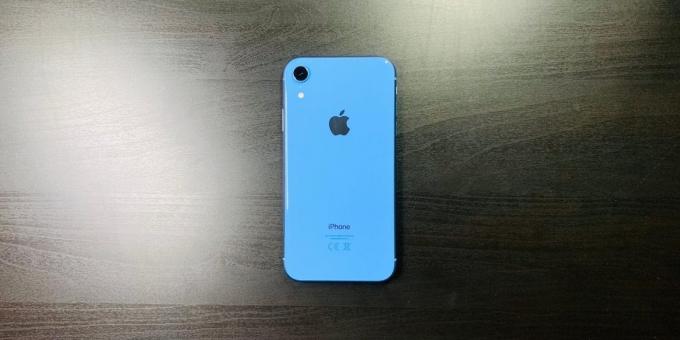 Apžvalga iPhone "XR: galinis skydas