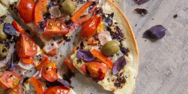 Tortilijos pica: paruoštas patiekalas