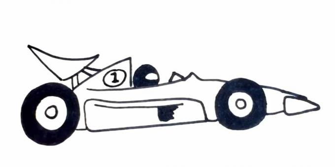 Kaip nupiešti lenktyninį automobilį