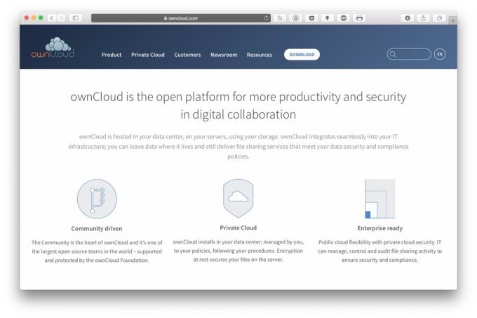 Asmeniniai duomenys: ownCloud