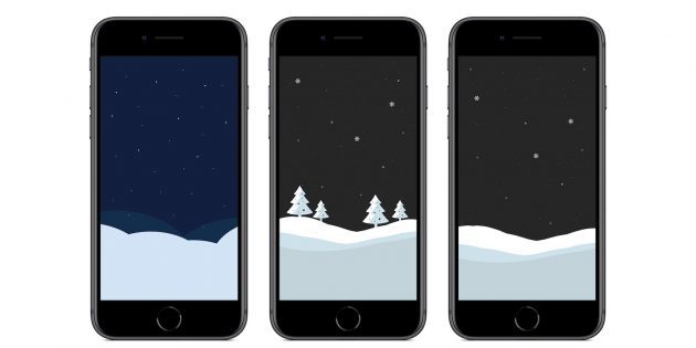 Originalus "iPhone" ekrano užsklanda: Kalėdų nuotaika