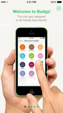 Budgy iPhone leidžia jums grupės bendrovės biudžetą bendrinimo apgyvendinimo kelionių arba kai