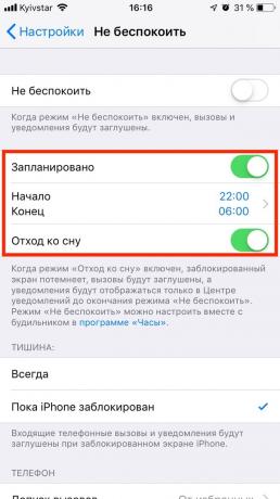 Mažai žinomas "iOS" funkcijos: miegą