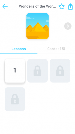 Tinycards: mokymosi procesas