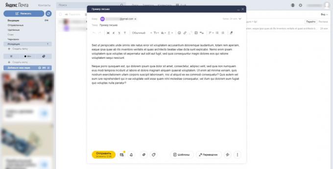 Kaip atšaukti laiško siuntimą „Yandex.Mail“: atidarykite suplanuotą laišką