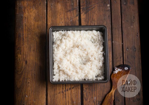 Paruoškite ryžius sushirrito