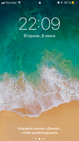 "iOS" 11: Užrakinti ekraną