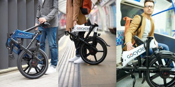 Sulankstomas elektrinis dviratis Gocycle GX: Kompaktiškas, kaip lagaminas