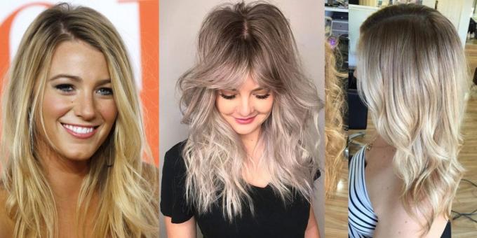 Madingi plaukų spalva 2019: purvinas blondinas