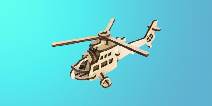 Surenkamas sraigtasparnio modelis