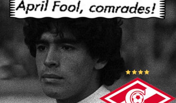 Išdaigų balandžio 1: pirkimo Maradona