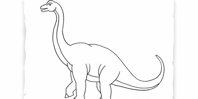 Kaip nupiešti brachiosaurą