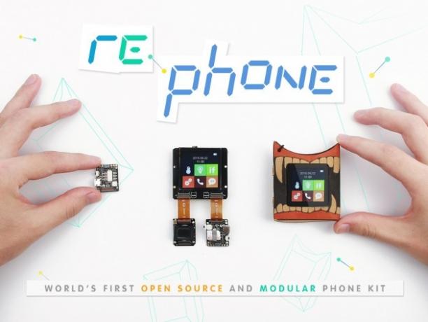 RePhone komplektas modulinė smartphonach projektas ara