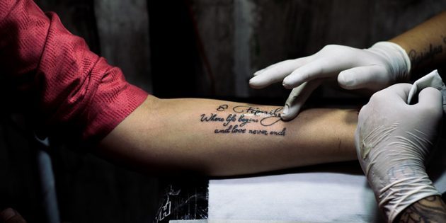 daryti tatuiruotės skauda