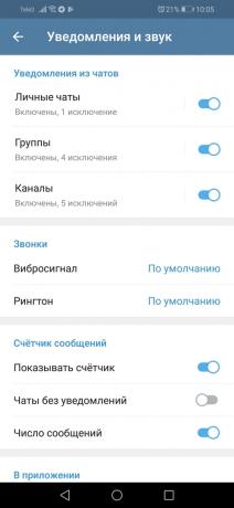 Pokyčiai Telegrama 5.0 Android: telegramą-pokalbiai