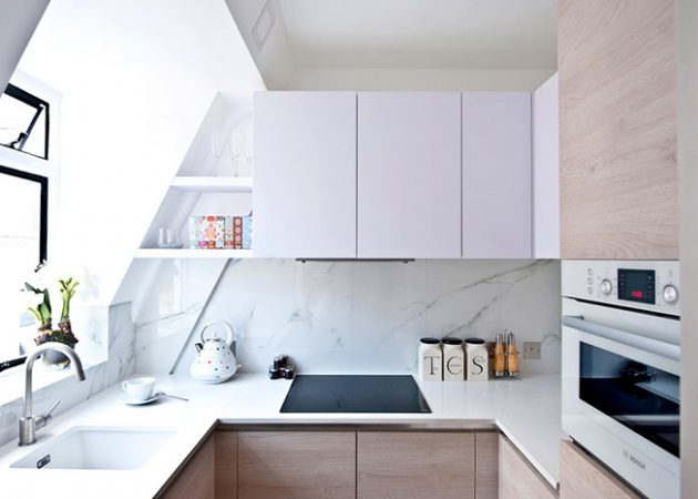 Sukurti mažą virtuvės: U formos išdėstymą