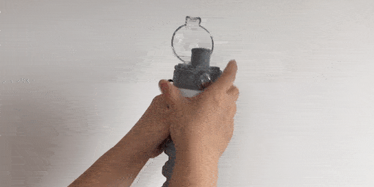 Sulankstomas butelis vandens