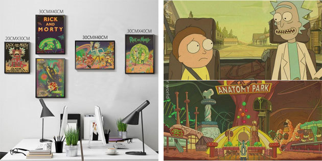 Plakatas "Rick ir Morty"