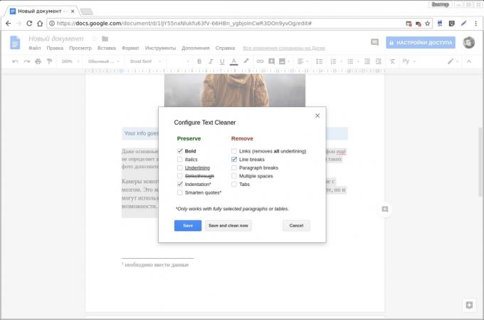 "Google Docs" Add-ons: Tekstas siurbliai