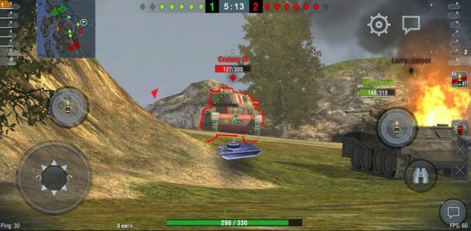Pasirodymas grojant „World of Tanks: Blitz“