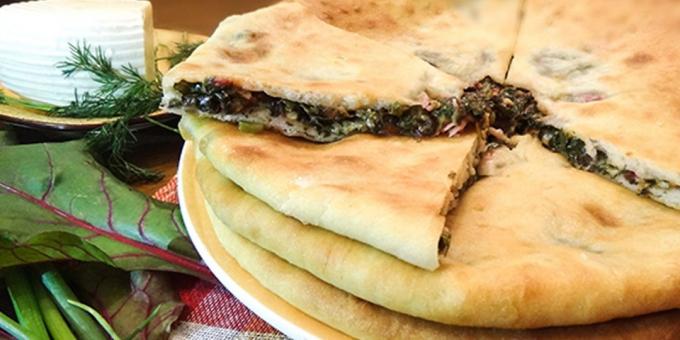 Receptai: Osetijos pyragėliai su sūriu ir runkelių lapai