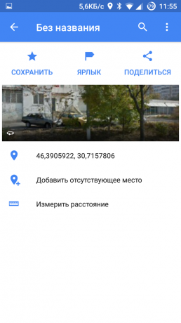 "Google Maps": Įrašyti naują punktą