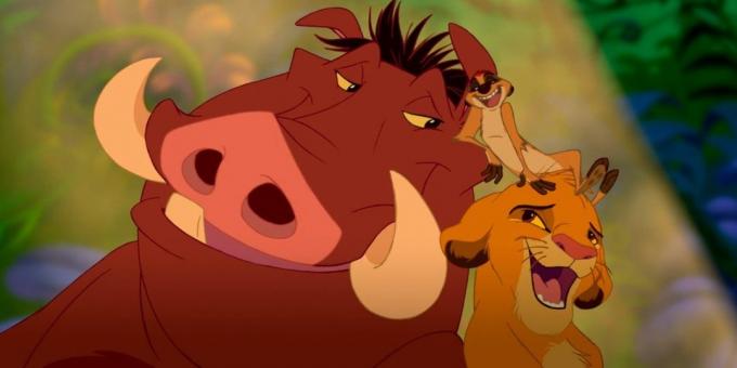 Karikatūrų "Liūtas karalius": daina yra glaudžiai austi į pasakojimo, lemia veiksmus, personažai atskleidžia
